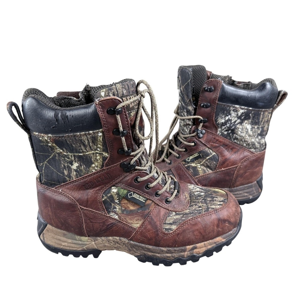 RedHead Boots Mens Size 10.5 Brown Combat Lace Up Waterproof Gore-Tex Thinsulate